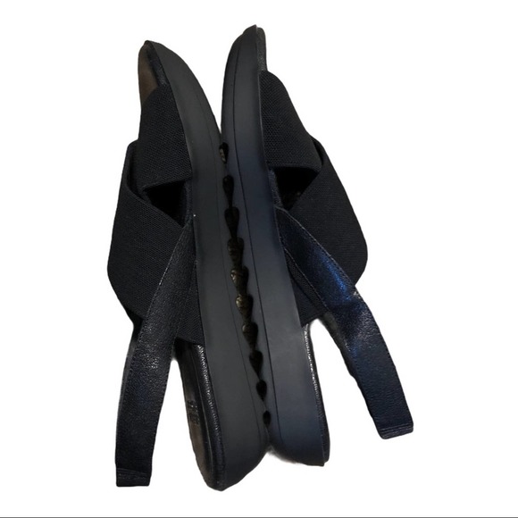 Eileen Fisher Slingback Black Sandals 8 - Picture 6 of 6